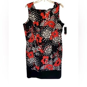 NWT Alyx Red and Black Floral Dress Woman’s 22W